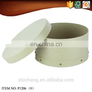 Kraft Paper Round Hat Box Wholesale thumbnail-6