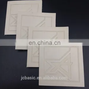 Wholesale Custom Clothing Brand Name Real Leather Embossed Leather Label thumbnail-5