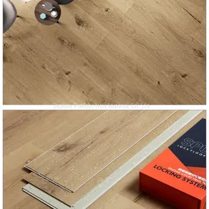 SPC Floor Vinyl Flooring Sheet Tiles Slotted Click Lock 4.0mm Thickness 0.2mm Wear Layer thumbnail-1