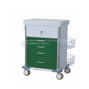 AG-GS008 Storage Nursing Medical Hospital Trolley Price With Central Locking thumbnail-1