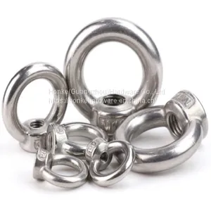 High Polished Aisi304 Aisi316 Din580 Stainless Steel Eye Bolt And Nut thumbnail-1