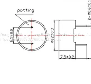 Electromagnetic Passive Buzzer Sc1254 thumbnail-3