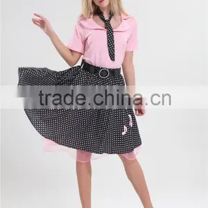 Walson 50s Poddle Dress Costume Dress Rock n Roll Cosplay for Women thumbnail-4