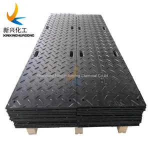 Heavy Duty 4x8 Plastic Uhmwpe Hdpe Temporary Construct Excavator Road Mats Swamp Ground Floor Mat thumbnail-5