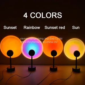 Factory Wholesale Indoor Living Room Bedroom Decoration Light Sunset Projection Lamp thumbnail-2