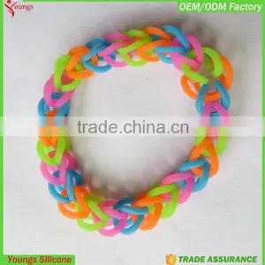 HuiZou Youngsilicone Hottest Sale Bracelet Eco-friendly Silicone Material Wrap Bracelet Braided Silicone Bracelets thumbnail-4
