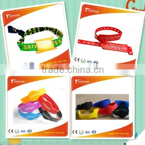 Logo Printed Soft PVC Rfid Wristband / Bracelet for Baby Care thumbnail-1