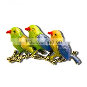Fantasy Animal Jewelry Colorful Enamel Brid China Wholesale Brooch thumbnail-1
