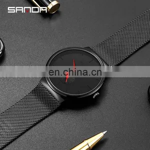 Sanda P1059 New Amazon Men Watch Chronograph Movement Steel Quartz Watches Water Proof thumbnail-4