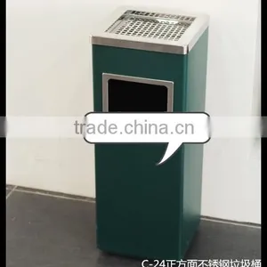 Waste Bin Container Price/Outdoor Metal Litter Bin/Dustbin/Garbage Trash Bin thumbnail-3