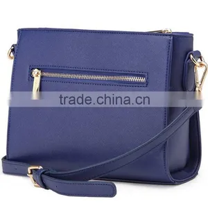 Saffiano Leather Ladies Messenger Bag Crossbody Bag With Detachable Shoulder Strip thumbnail-5