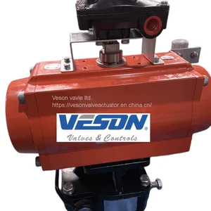 Veson Valve Actuator at Series Double Action Rack and Pinion Pneumatic Rotary Actuator Air Actuator thumbnail-3