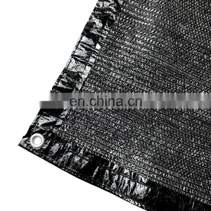 Garden Nursery 80% Shading HDPE Green House Netting Black Sun Shade Net for Vegetable thumbnail-4