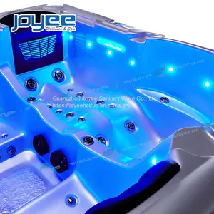 JOYEE SS Frame Colorful Design Massage Whirlpool Spa Hot Tub For Spa Resort thumbnail-4
