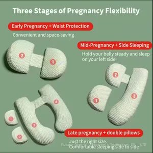 Pregnancy Pillow, Pregnancy Body Pillow for Sleeping，Luxury Maternity Pillow Support for Pregnant Women, Pregnancy Must Haves, Side Sleeper Pillows thumbnail-4