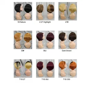 Pixie Cut Wigs Human Hair Straight Lace Front Wigs For Black Women Brazilian Hair Wigs Short Bob Wig Cheap Human Hair Wigs Sale thumbnail-5