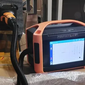 Handheld 20w Metal Steel Rubber Tire Logo With LCD Fiber Laser Engraver thumbnail-1