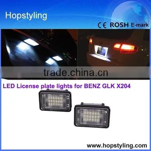 Car LED Light China Supplier for Benz GLK X204 LED License Plate Lamp Canbus No Error Code LED Car Light thumbnail-1
