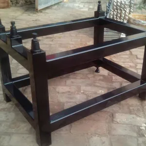 Marble Platform With Thickened Square Steel Bracket 00 Grade Adjustable Level Support Frame Adjusting Jacking Platform Base Granite Slab Bottom thumbnail-2