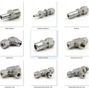 Nipple Fitting Stainless Steel Pipe Fitting Hydraulic Hose Adapter Male Female Threaded OEM Custom thumbnail-5