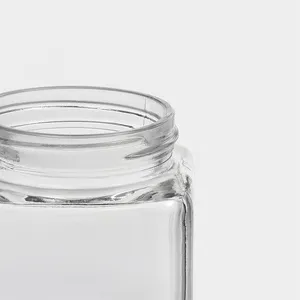 Glass Storage Jar With Lid, Universal for Kitchen/Home Use, Transparent & Practical, Super Hassle - Free for Fresh - Keeping and Storage thumbnail-4