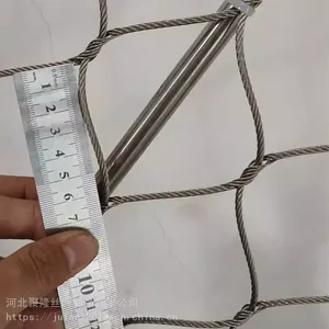 Stainless Steel Ferrule Rope Mesh Flexible Stainless Steel Rope Mesh thumbnail-1