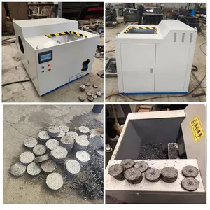 Automatic Metal Scrap Aluminum Briquette Compactor Aluminum Scrap Chip Briquetting Machine thumbnail-6