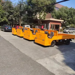 10-ton Battery-powered Flatbed Truck Without a Cab for Use in Large Machinery Factories thumbnail-2