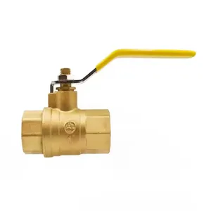 Brass Ball Valve 1/2in 1in 2in PN16 Female Internal Thread Double Disc Bronze NPT FNPT F Durable Water Gas 600 WOG thumbnail-2