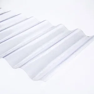 Waterproof Fiberglass Plastic Sheet Daylighting Transparent Roof Tiles FRP Roof Sheets Greenhouse Translucent Sun Roofing Sheet thumbnail-2