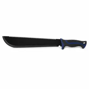 Wholesale Outdoor Utility Knife With Black Blade Camping Machete for Bushcraft and Garden Clearing thumbnail-1