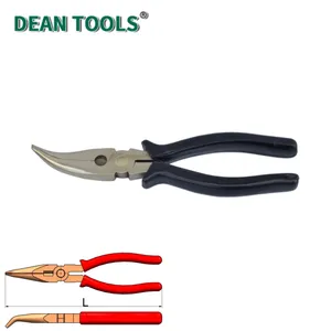 Non-Sparking Snipe Nose Pliers, Telephone Pliers, Non Sparking Bent Nose Plier, Aluminum Bronze, Non-Sparking Needle Nose Pliers thumbnail-2