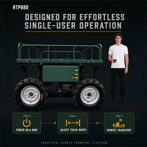 All Terrain Remote Control Electric Cargo Carrier for Palm Oil and Coconut Harvesting thumbnail-4