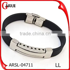Customize New Products 2016 IP Plate Color Silicone Bracelet With Logo thumbnail-1
