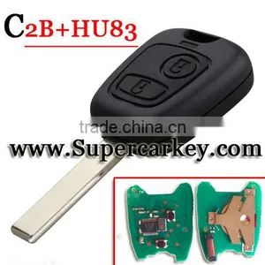 High Quality 2 Button Remote Key For Citroen With HU83 Blade thumbnail-1