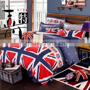 100% Cotton Reactive Printed Twill Fabric Cotton Paint Chinese Bedding Set Bedding Set thumbnail-4