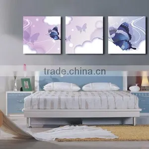 HD Canvas Art Butterfly Oil Painting for Bedroom B-414 thumbnail-1