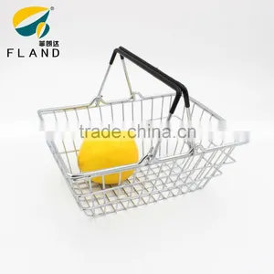 Yangjiang OEM High Quality Basket for Children Mini Metal Wire Shopping Basket thumbnail-2