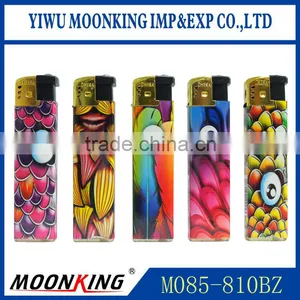 New Design Novelty Plastic Wrap Paper Refillable Electronic Cigarette Lighter thumbnail-1