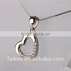 Hot Sale 925 Silver Delicacy Charms With Zircon, Fashion Crystal Pendant thumbnail-3