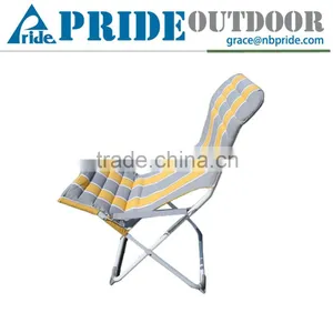 Comfortable Luxury Lazy Reclining Backrest Beach Outdoor Metal Folding Chair thumbnail-1