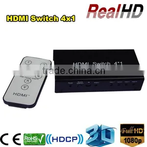 2016 Best Selling 4x1Mini V1.3 HDMI Switcher With IR & Power thumbnail-1