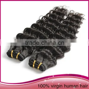 New Arrival 100 Peru Human Hair Weaving, African Women Deep Wave Hair Extension, Raw Human Hair Sew In Weav thumbnail-3