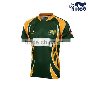 Custom Fashion Quality Stretchable Rugby Jersey in Sublimation thumbnail-1