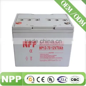 12v70ah Deep Cycle Competitive Price Battery Rechargeable for Solar System thumbnail-1