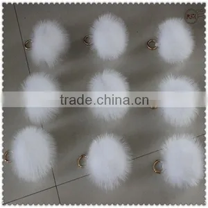 Fluffy Fox Fur Pompons in Factory Wholesale Price thumbnail-4