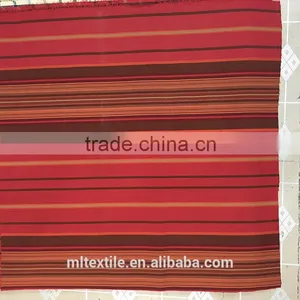Red Cotton Linen Sofa Fabric/ Stripe Fabric thumbnail-3