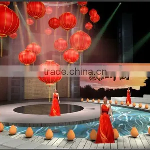 Chinese Style Red Lantern,hotel Club Teahouse Droplight thumbnail-1