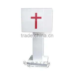 Red Gross Donation Box in Customized Size/ Plexiglass Donation Box thumbnail-4