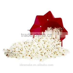 Foldable Microwave Silicone Popcorn Bowl SGS,FDA,LFGB Certified Popcorn Bowl thumbnail-5